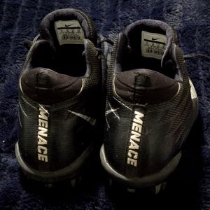 Nike Alpha Menace Black Mid Football Cleats Men's Sz 11